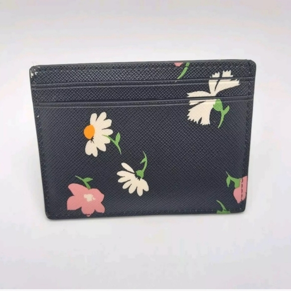 NWT! Kate Spade New York Madison Floral Waltz Small Slim Card Case - Picture 2 of 4